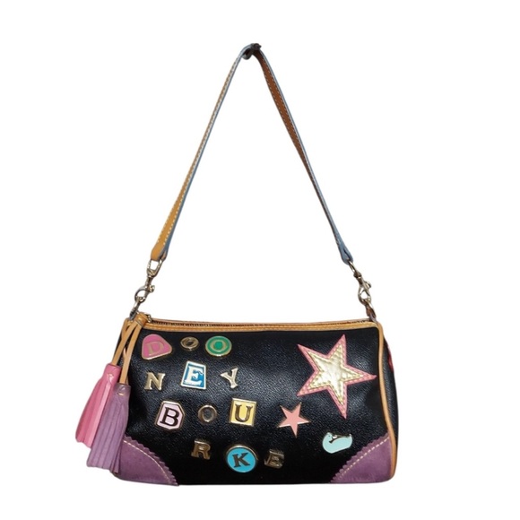 Dooney & Bourke Lindsay Lohan Collection Vintage Tassel Satchel #2 - Picture 2 of 14